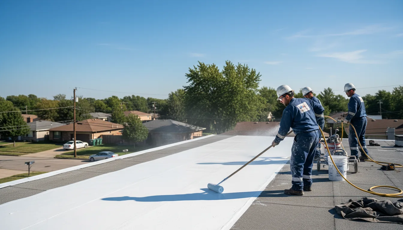 Commercial roof coating in Pulaski, IA near me